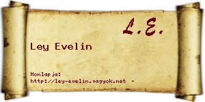 Ley Evelin névjegykártya